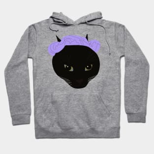 Purple Scrunchy Cat Hoodie